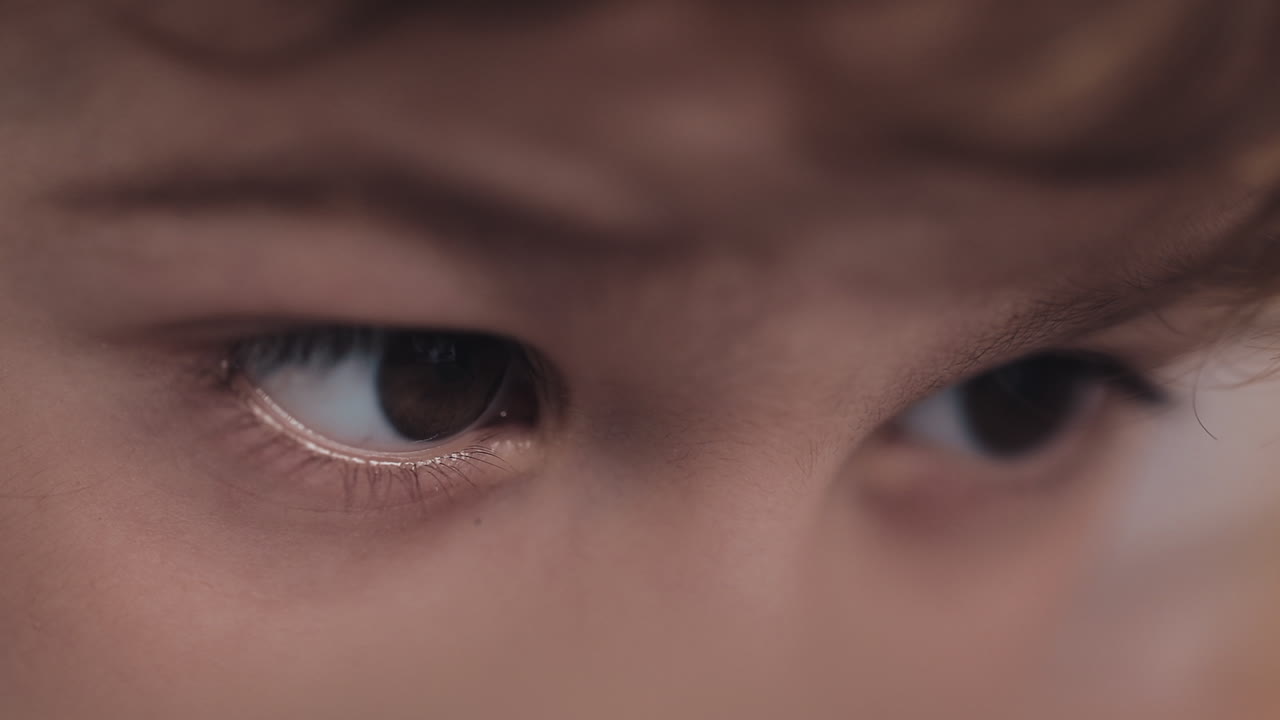 Close-up of a Child's Eyes