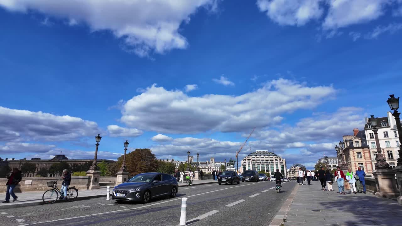 Paris France walking street POV point of view Europe capital city summer