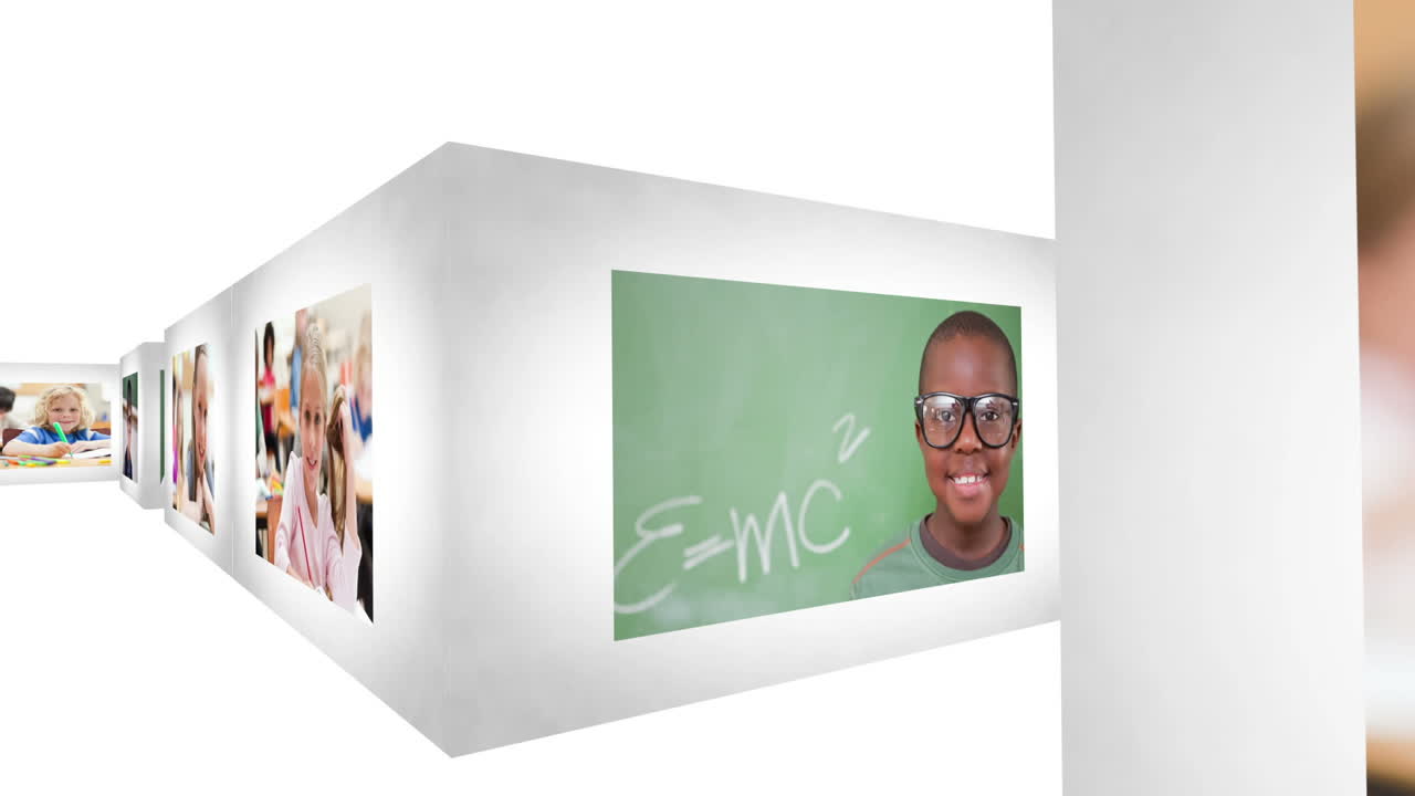 maestra presentando su clase y sus alumnos