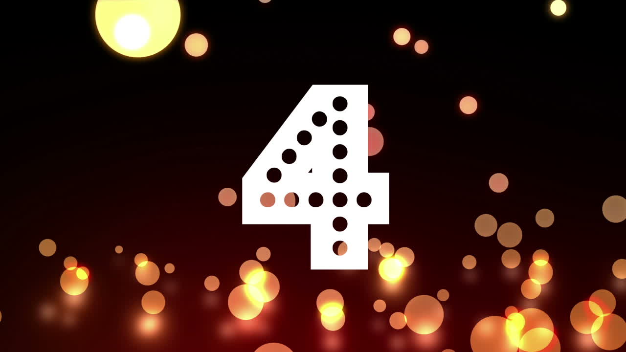 Countdown from ten to one for the new years