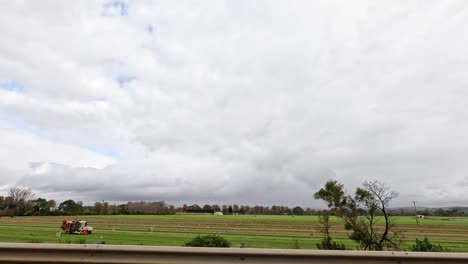 vehicle traveling through rural landscape in ballarat