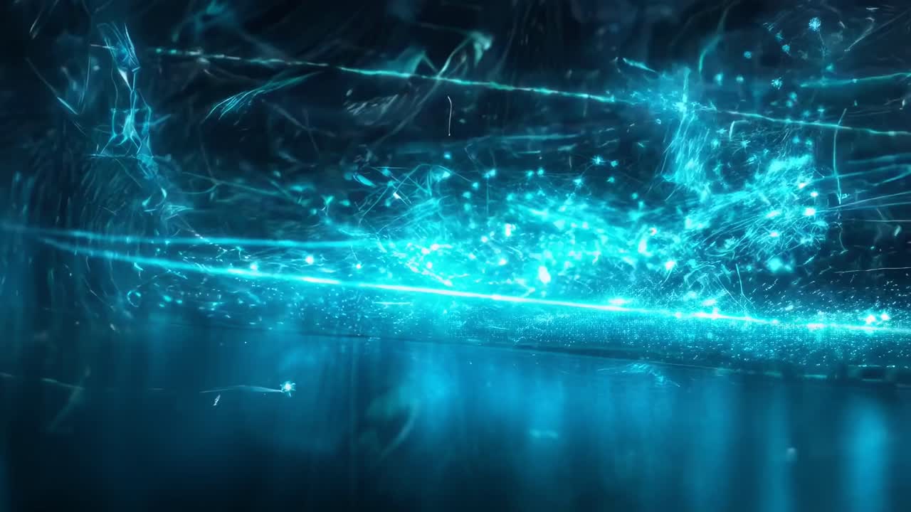 Dynamic Abstract Network of Blue Light Particles