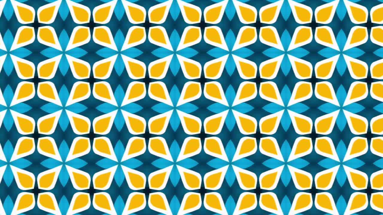 Abstract background animation texture in geometric ornamental style