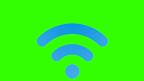 wifi symbol graphic resource keyable green screen looping animation blue