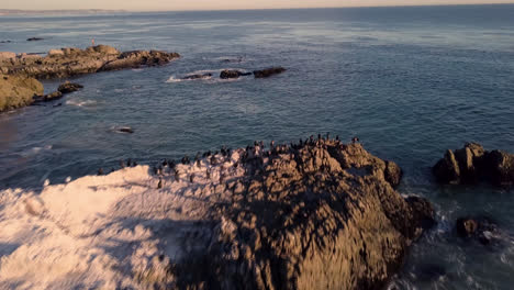 sunset over malibu coast