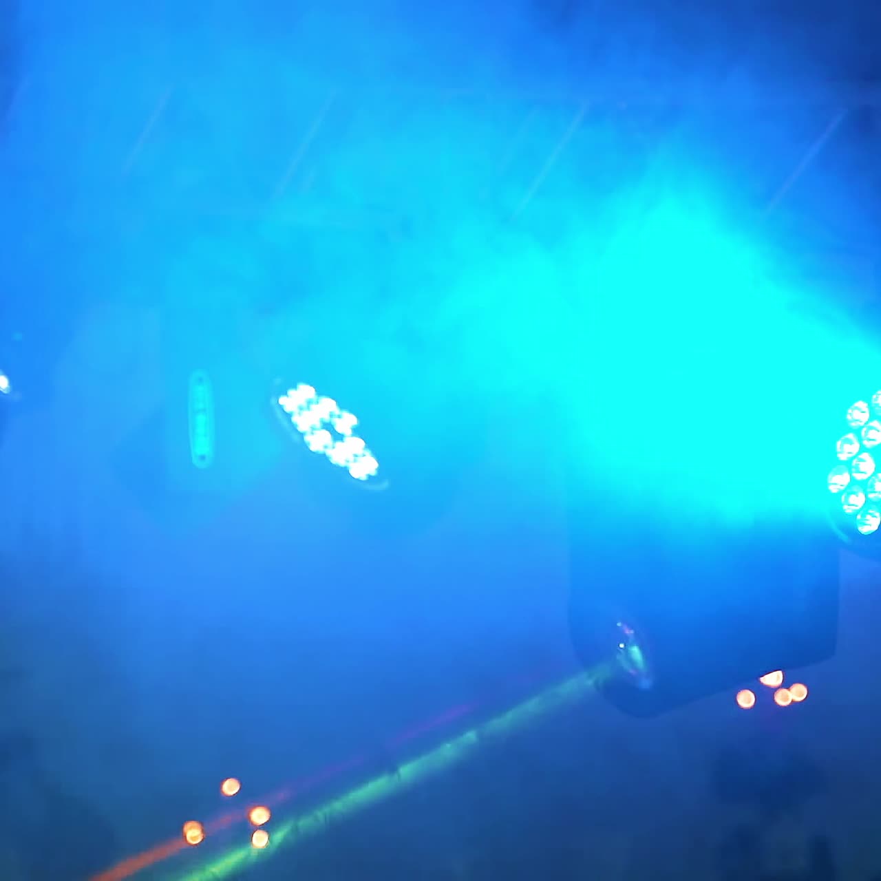 Lighting equipment on stage