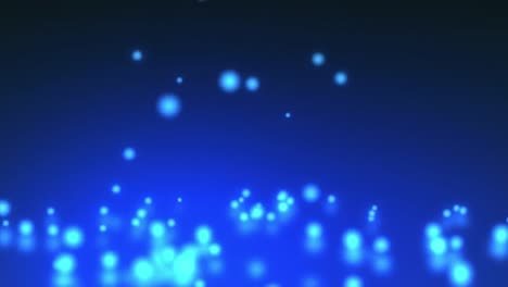 animación de manchas de neón azules sobre un fondo azul