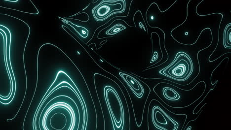 abstract glowing topographic pattern