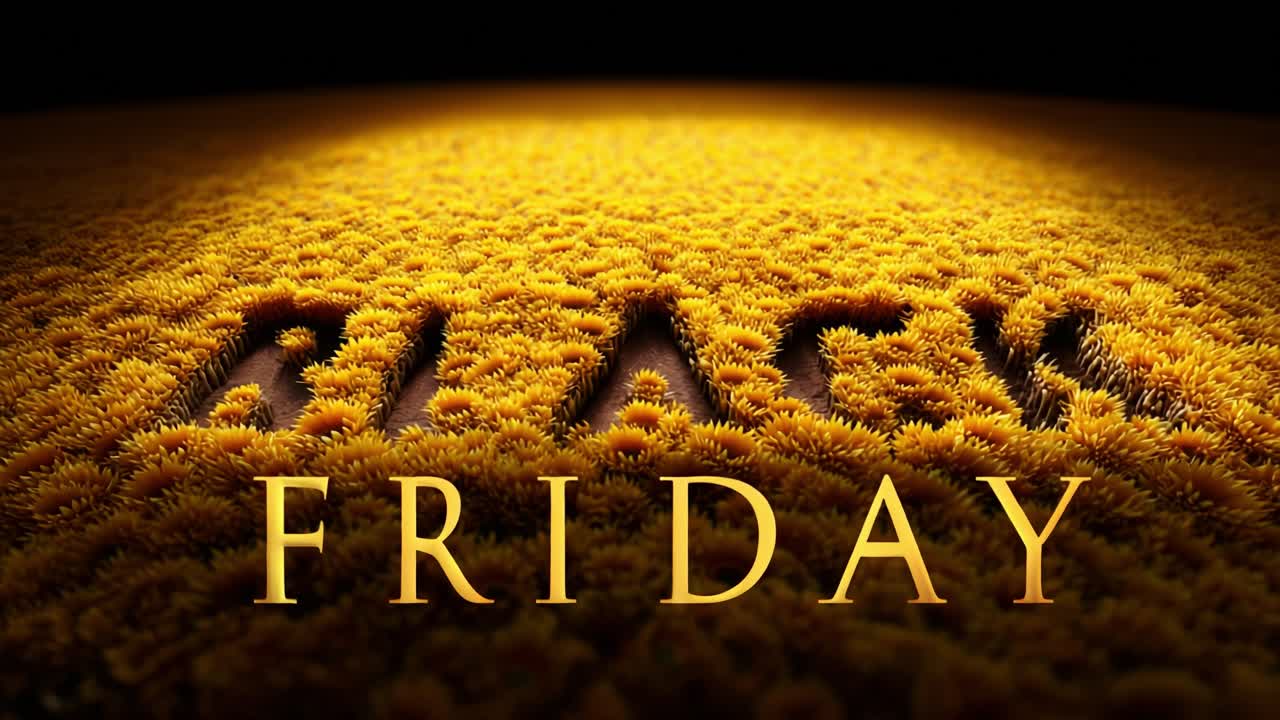 Captivating Visual Representation of Black Friday Sales Event Highlighting Shopping Deals with a Vivid Yellow Floral Background to Enhance Promotional Appeal and Excitement