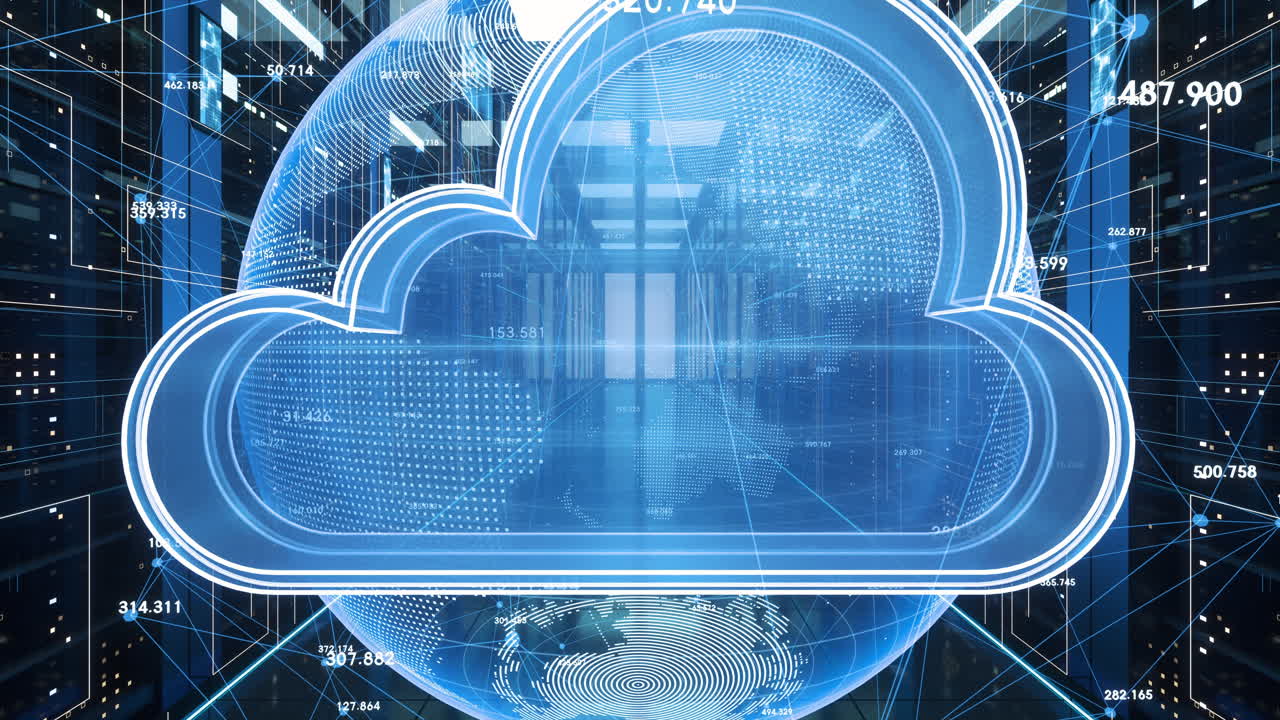 centros de datos y computación en la nube, renderización 3d.