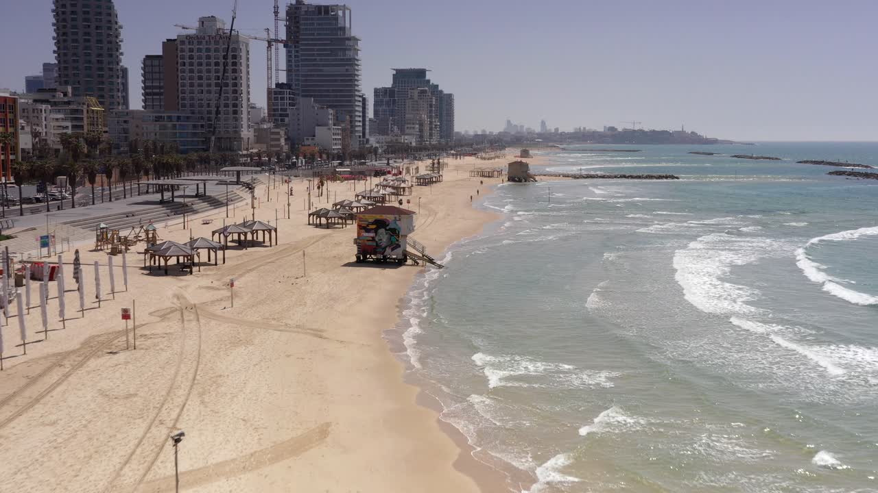 Vista del lungomare di Tel Aviv