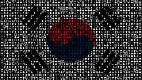 digital south korean flag animation