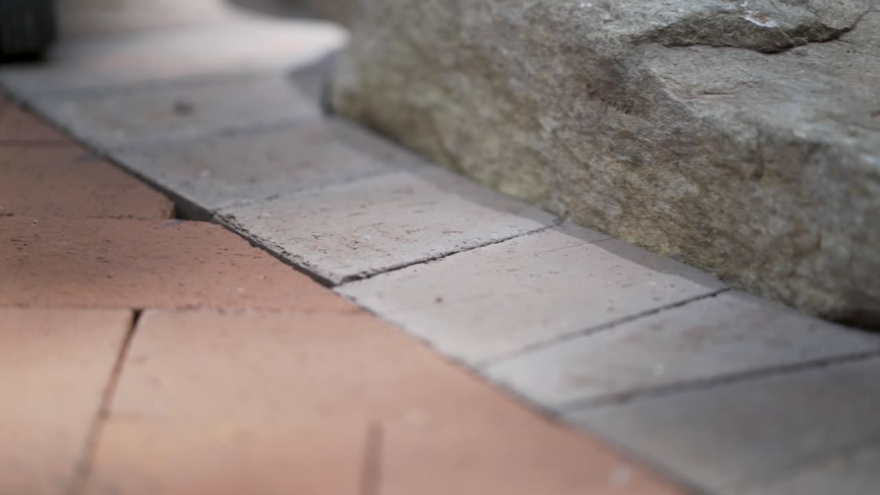 Close-up of rocks and bricks