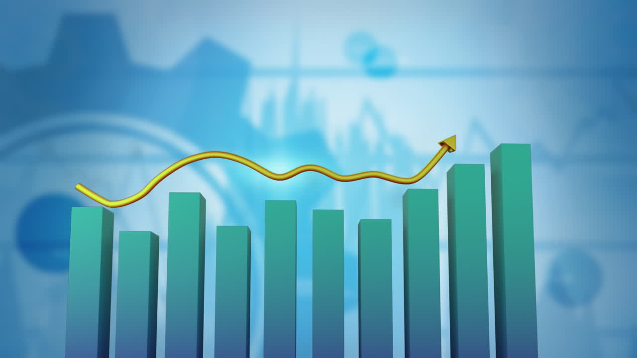 Chart showing changing statistics