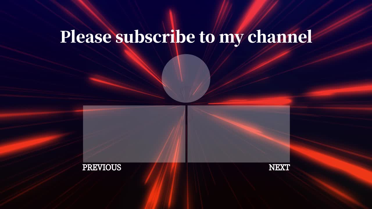 레이 워프 엔드 카드 엔딩 스크린 모션 그래픽