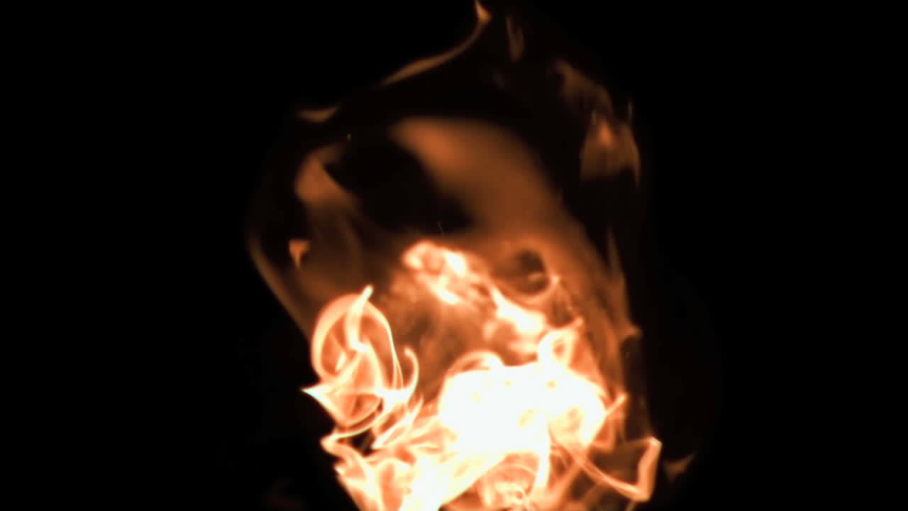 Flame increasing in super slow motion