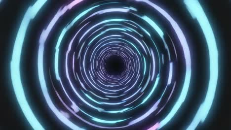 túnel de neón abstracto