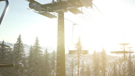 empty ski lift