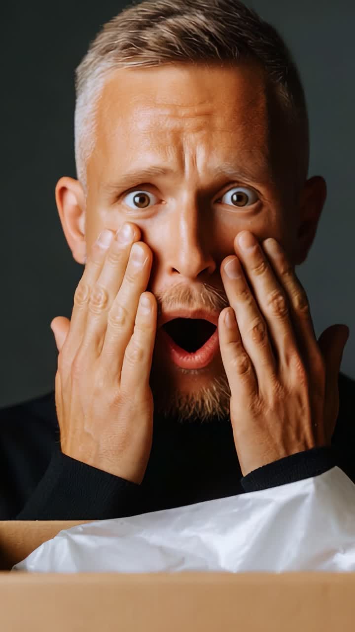 An Unexpected Surprise: A Man’s Journey from Shock to Joy as He Unboxes Something Surprise-Packed That Changes His Expression from Astonishment to Pure Delight in Just a Few Moments
