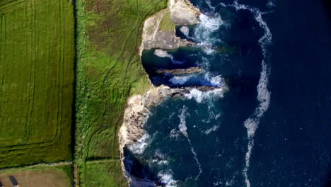 aerial of coastline 4k