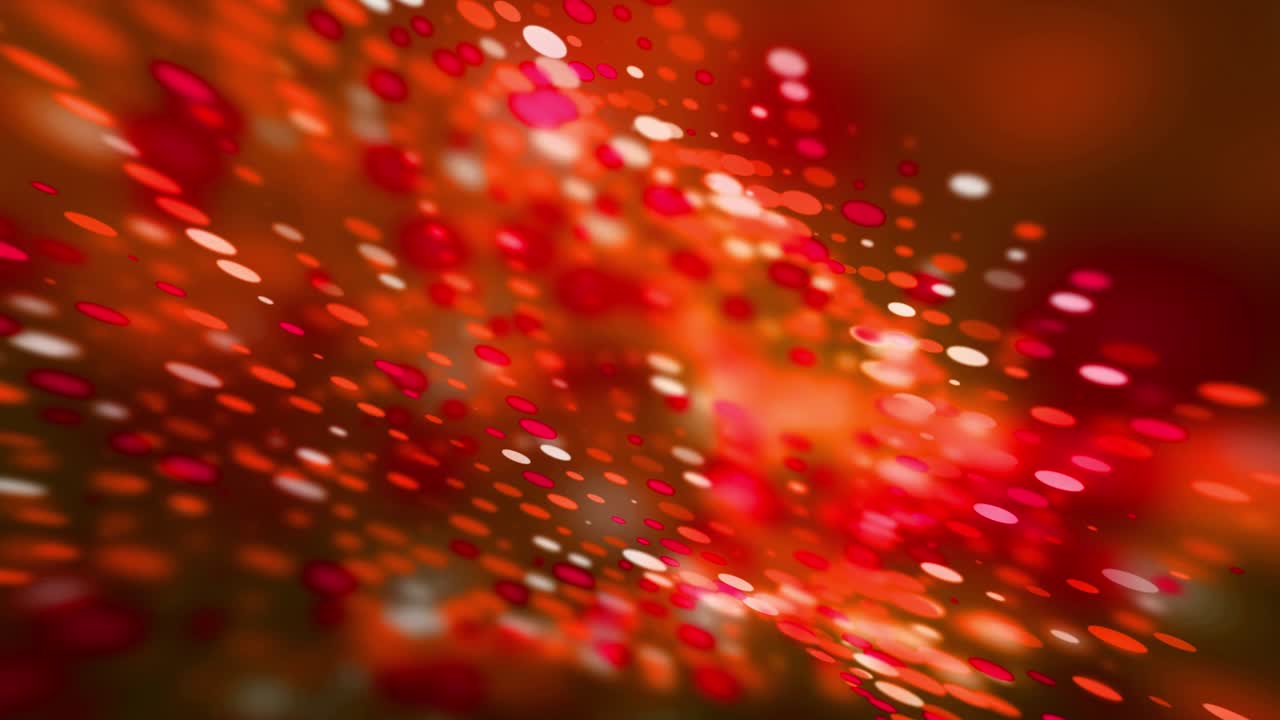 추상적인 반이는 점 원형 배경 빨간색