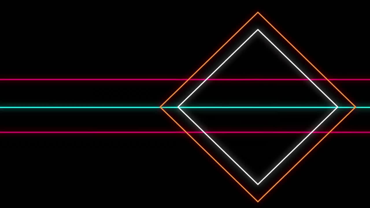 formas geométricas sobre un fondo negro