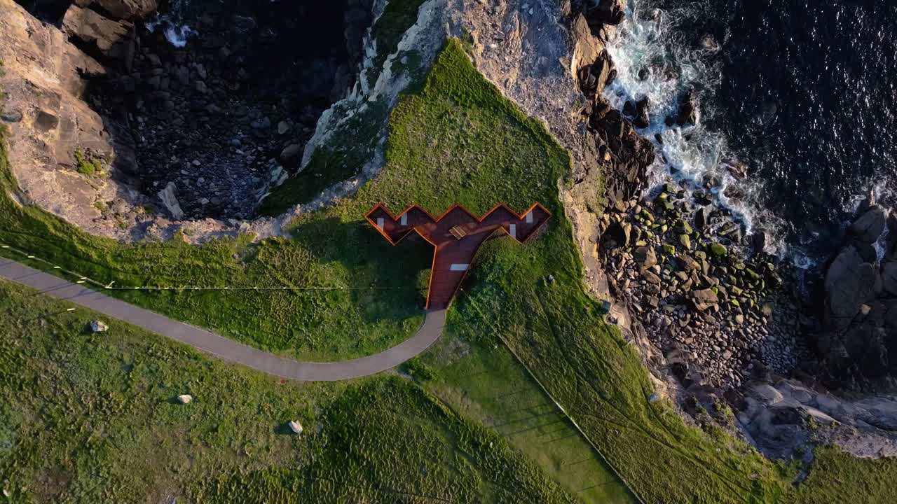 Scenic view from The Blasket Centre platform - Dingle - Co. Kerry - 4K Cinematic Drone Footage 02