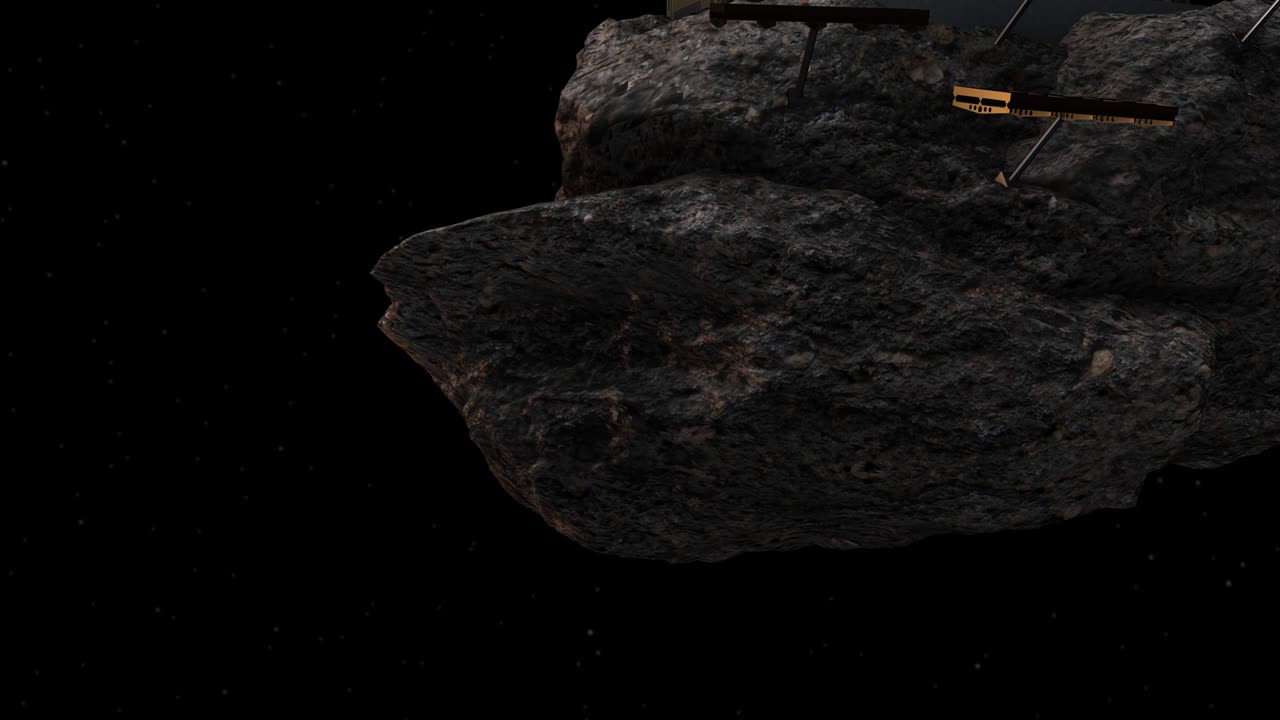 Asteroid mining-solar panels