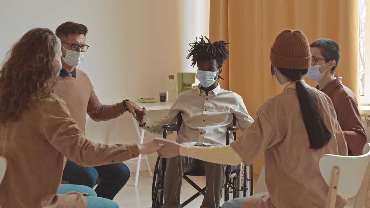 Support Group Meeting with Social Distancing