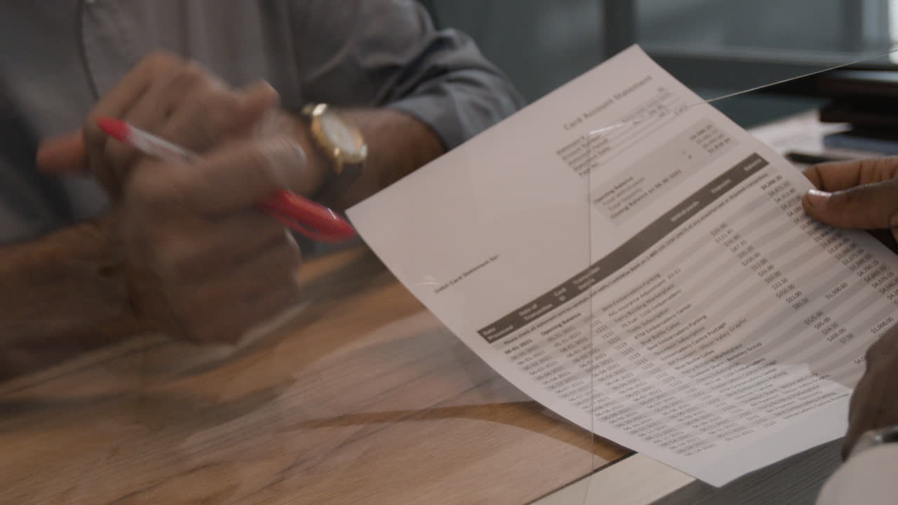 Business Meeting Review of Card Statements