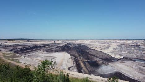 opencast lignite mine in the rhenish lignite mining area near düren
