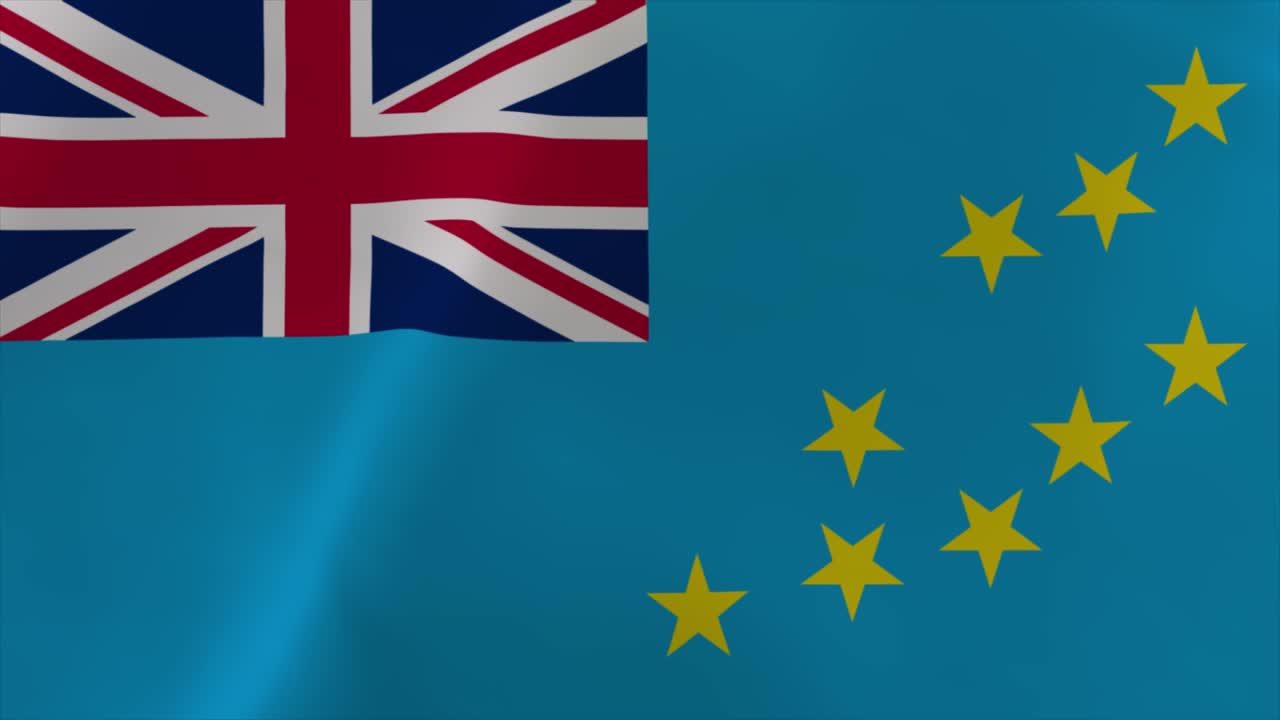 투발루의 발을 흔들고 있는 애니메이션, 4k 동작 벽화 배경