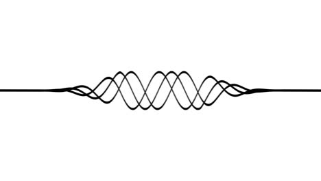 Abstract black curve line.