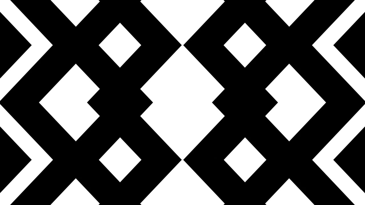 Expanding and Contracting Black and White Geometric Pattern
