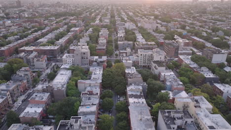 aerial view of a densely populated residential neighborhood in new york city