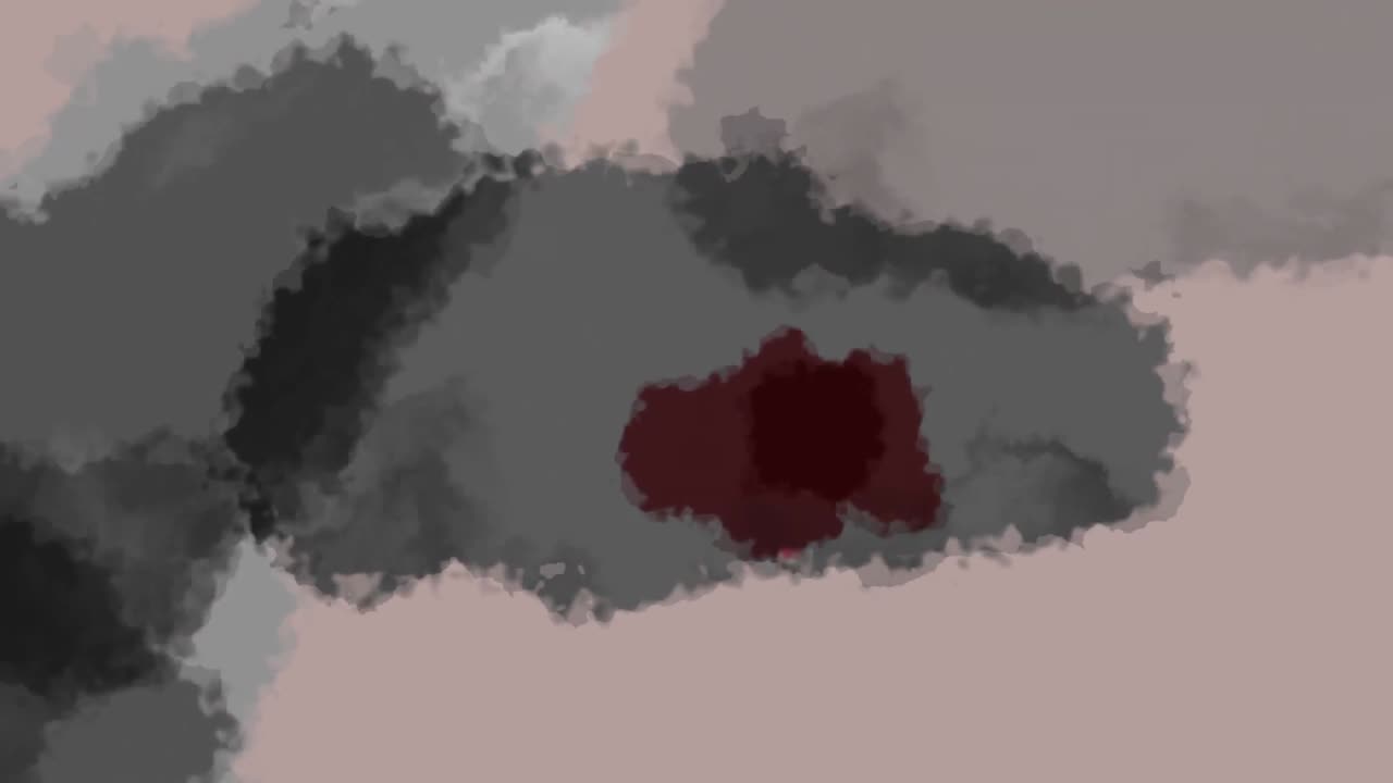 회색 종이 에 퍼지는 수채화