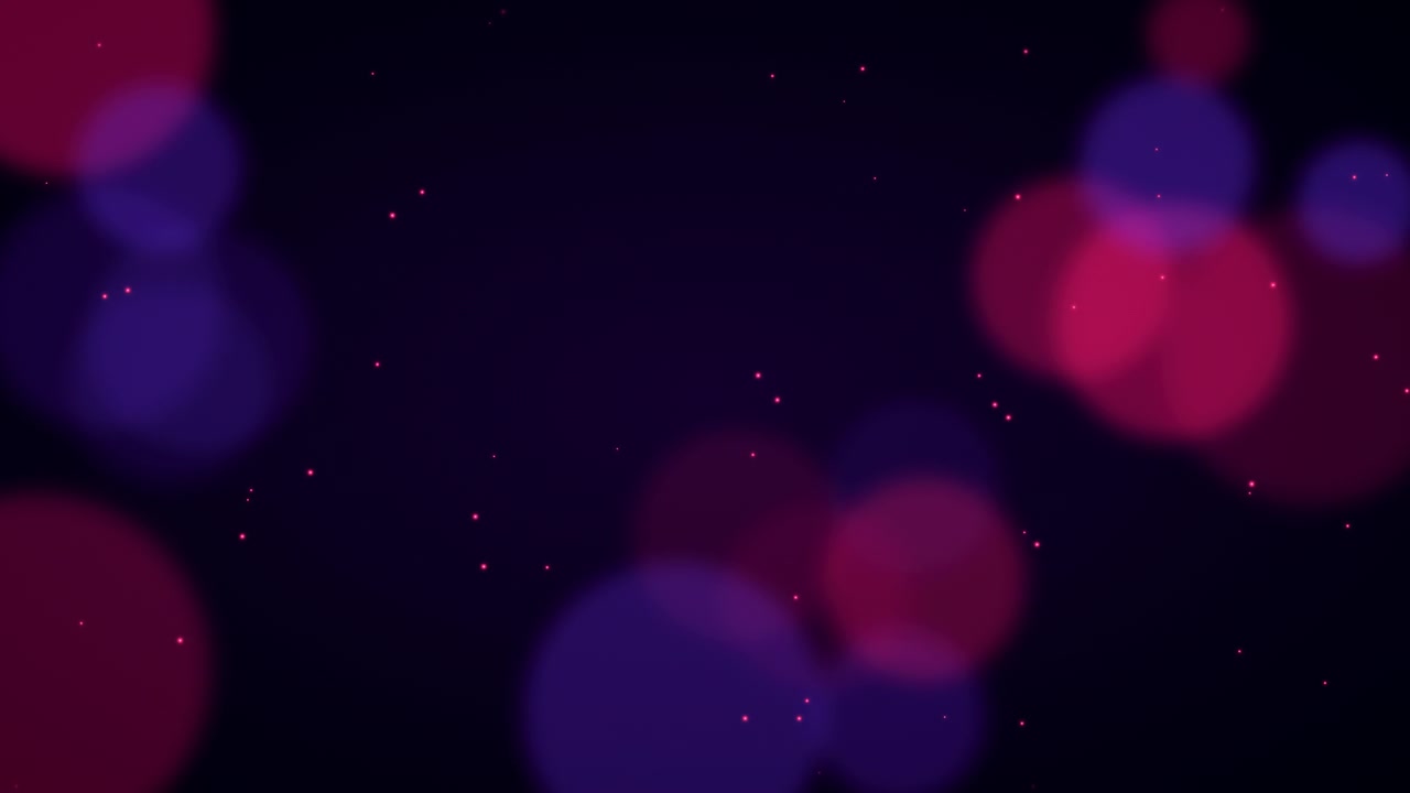Abstract Background with Floating Pink and Purple Bokeh Lights