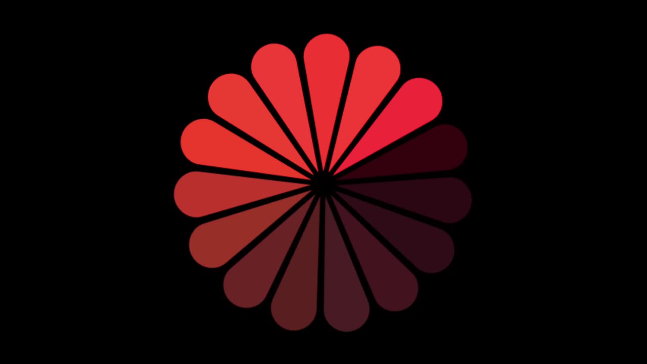 animación colorido círculo de carga aislar.