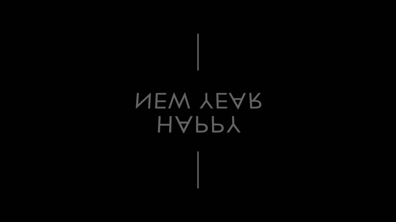 feliz año nuevo en degradado moderno negro