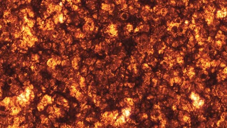 la textura de las llamas ardientes, la lava, el plasma, la fusión nuclear, las erupciones solares