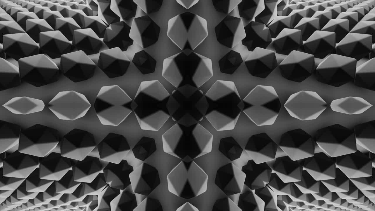 patrón geométrico abstracto con formas 3d