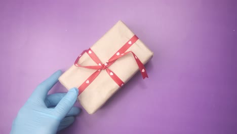 gift in a glove