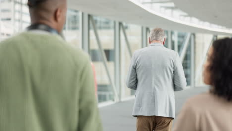 Espalda,-Aeropuerto-Y-Maleta-Con-Gente-De-Negocios.