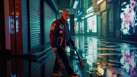 el paseo nocturno del cyberpunk