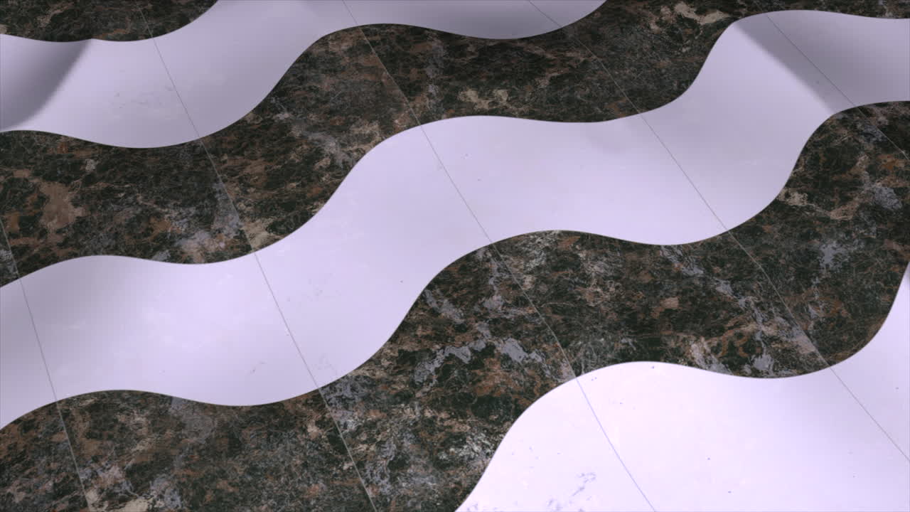 Abstract Wave Pattern with Marble Texture