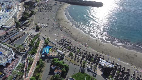 playa aérea en tenerife, destino de vacaciones en las islas canarias, españa