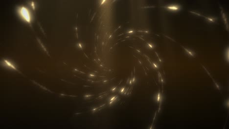 líneas espirales de oro y brillos