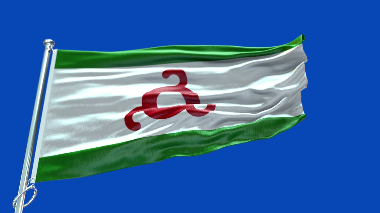 4k 매우 상세한 잉구셰티아의 발 - 잉구체티아 발 높은 세부 사항 - 국가 발 잉구세티아 파동 패턴 loopable 요소