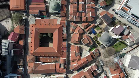 skopje turkish bazaar overhead view