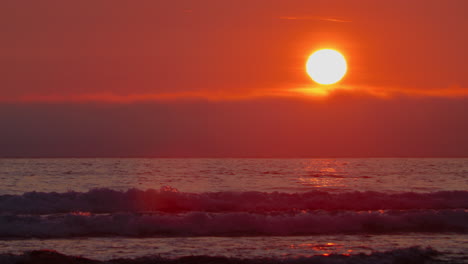 sunset at the sea, summer